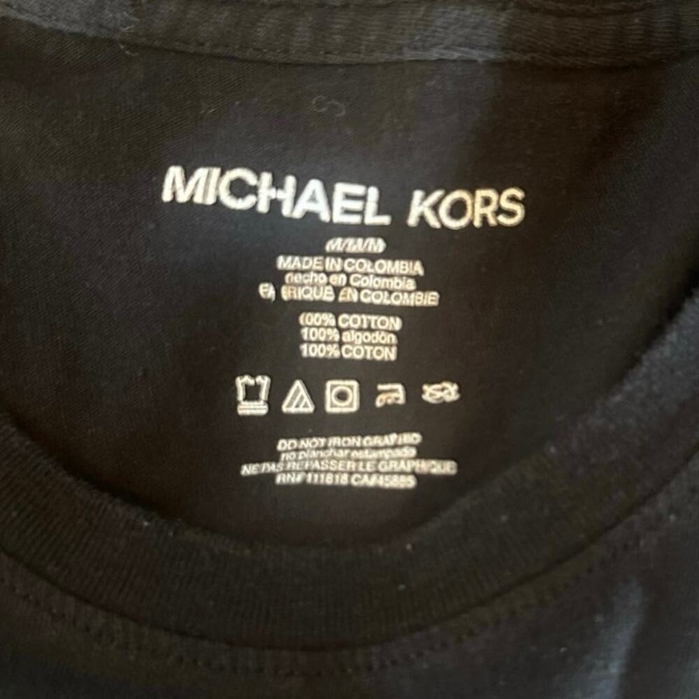 Michael Kors Black T-Shirt Sz. M - Picture 3 of 3